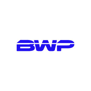 Stylized BWP logo in Royal Blue