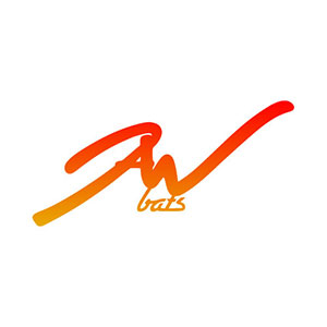 JAW Bats Logo in a Red to Orange Gradient.