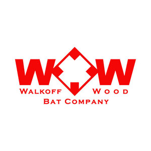 Walkoff Wood Bat Company Logo in Red