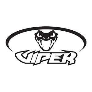 Viper Bats Logo in Black Stylized Letters with a snake head above.