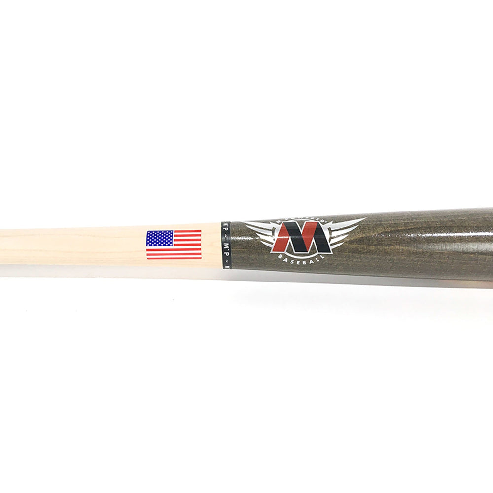 M^Powered Playing Bats Natural (uncoated) | Brindle | Red / 32.5" / (-2) M^Powered Pro-Jecktor 001 Wood Baseball Bat | Maple