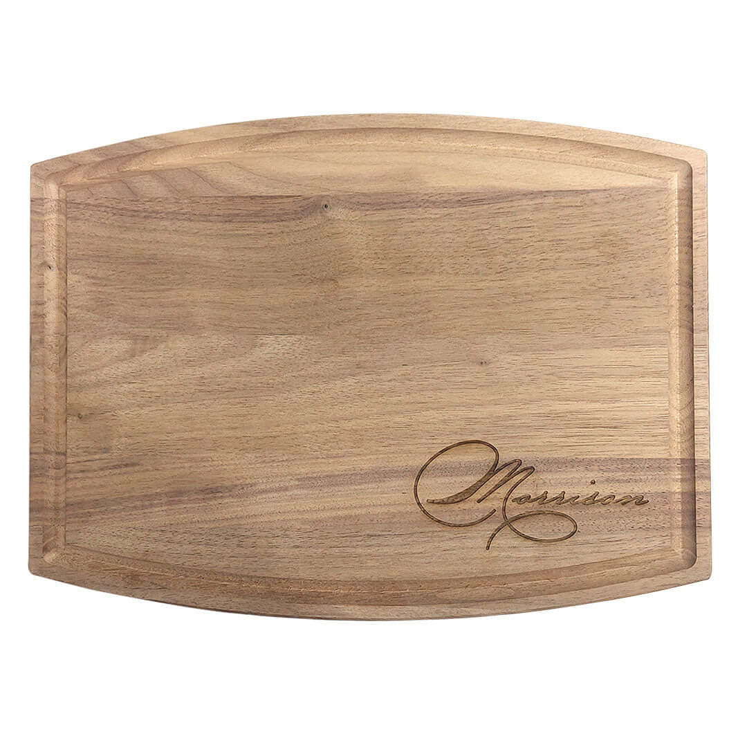 12x9 Custom Engraved Walnut Cutting Board – The Wood Bat Factory