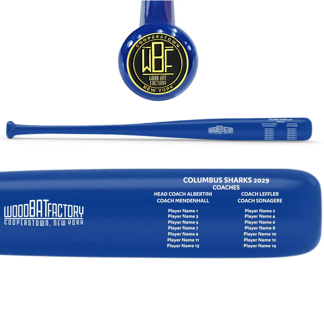 Customized Engraved Roster Bat
