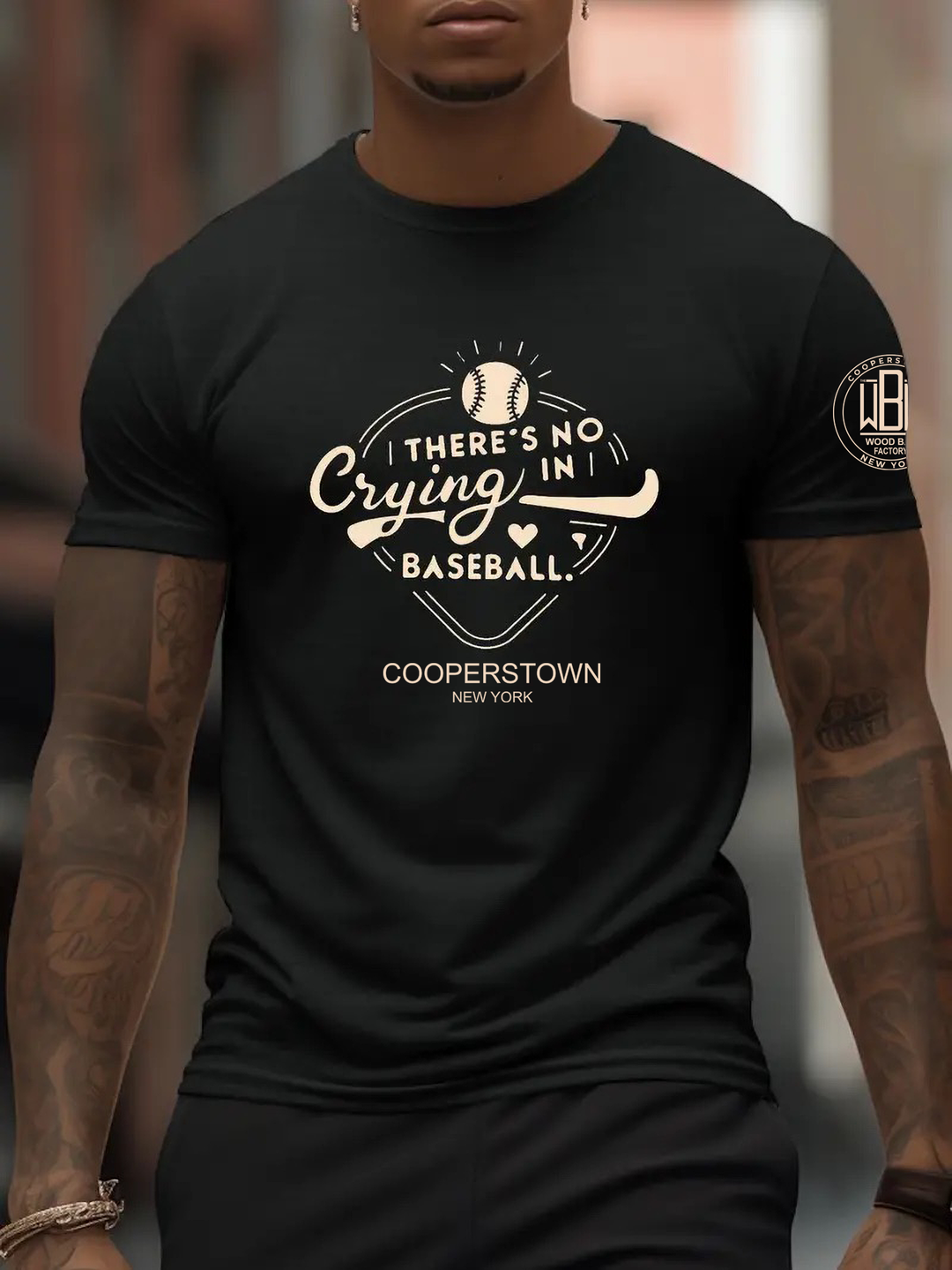 THERE'S NO CRYING IN BASEBALL Casual Summer T-Shirt