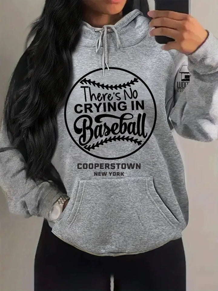 Plus Size Casual Sweatshirt, Women's Plus Baseball