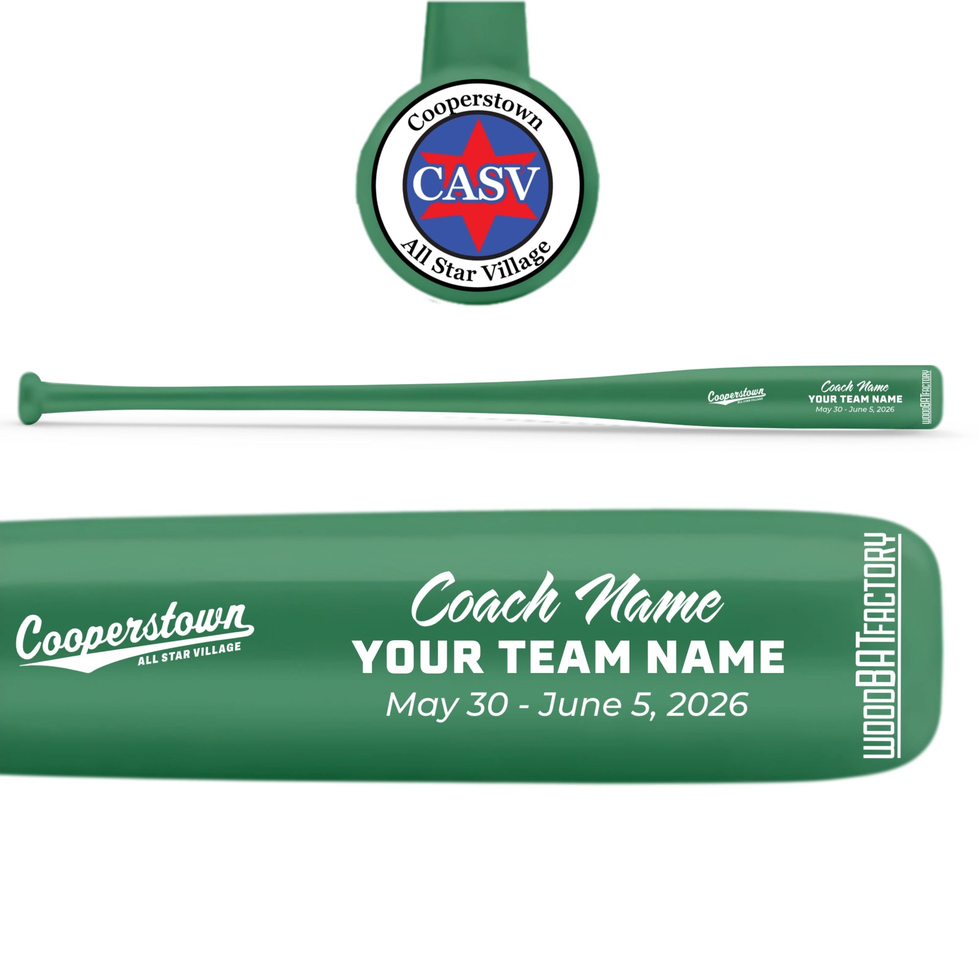 CASV Custom Bats | Personalized Cooperstown Wood Bats – The Wood