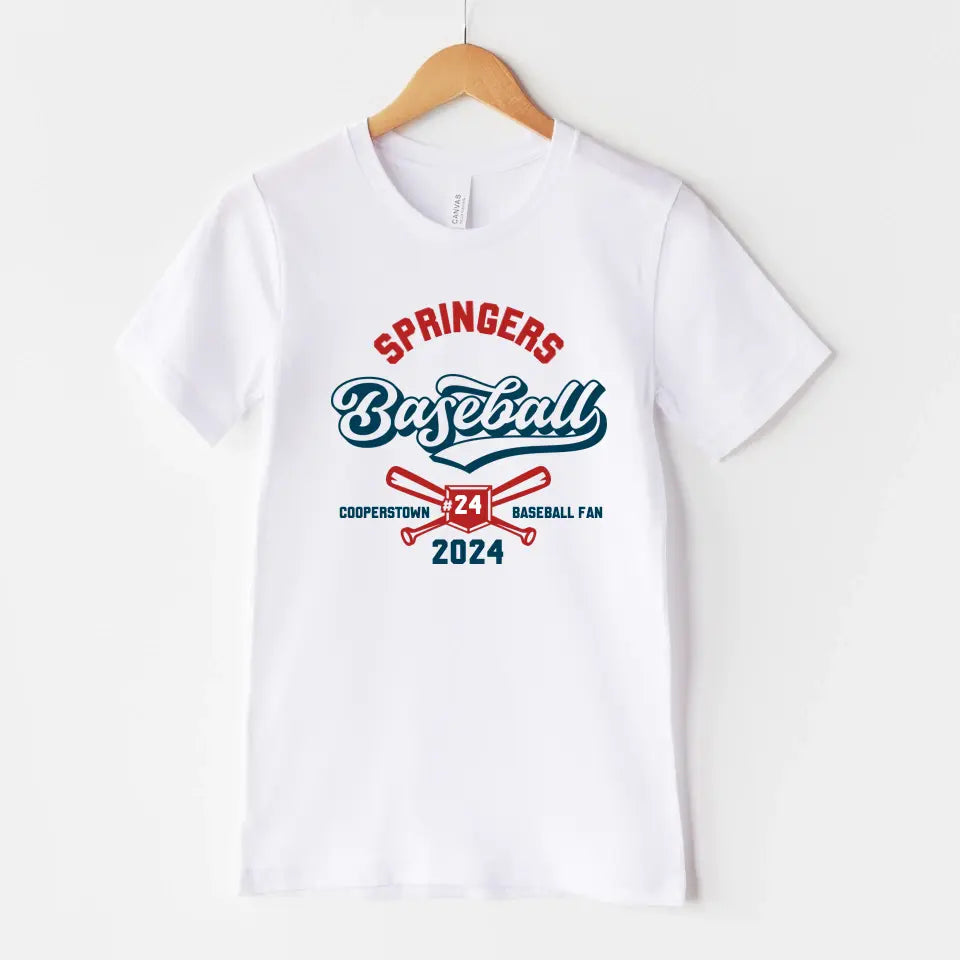 Personalized Baseball Team Fan Unisex T-shirt
