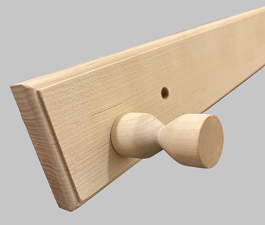 Wooden Wall Pencil & Bat Stand