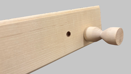 Wooden Wall Pencil & Bat Stand