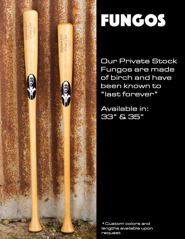 Birdman Bats Bomb Knob Fungo Bat | Birch