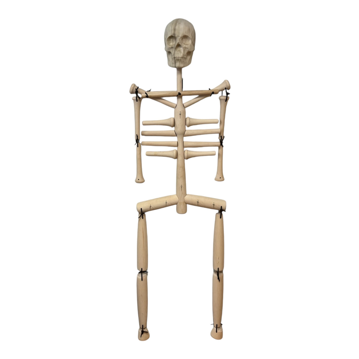 Spooky Skeleton Baseball Bat and Gear Rack