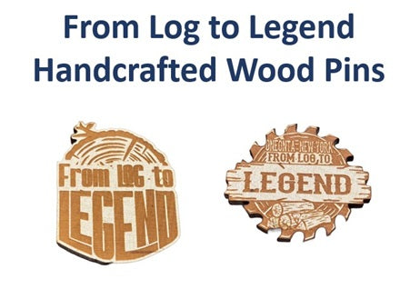 Log to Legend Wood Trading Pins