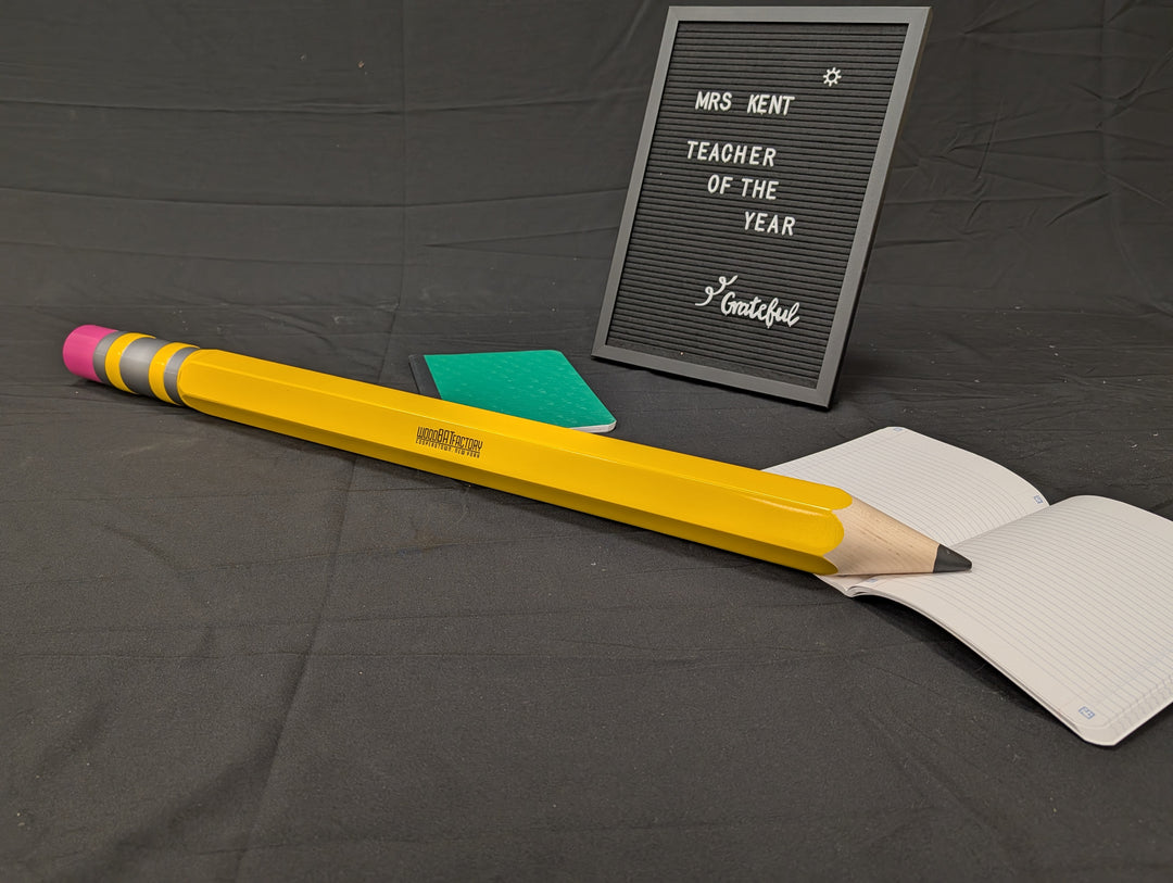 3-Foot Personalized Solid Maple Pencil