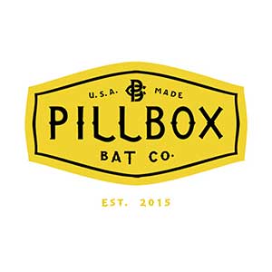 Pillbox Bat Co. Logo in Black and Yellow