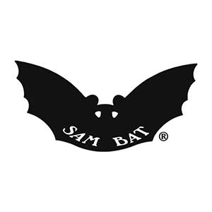 Sam Bat Logo - Stylized Bat in Black