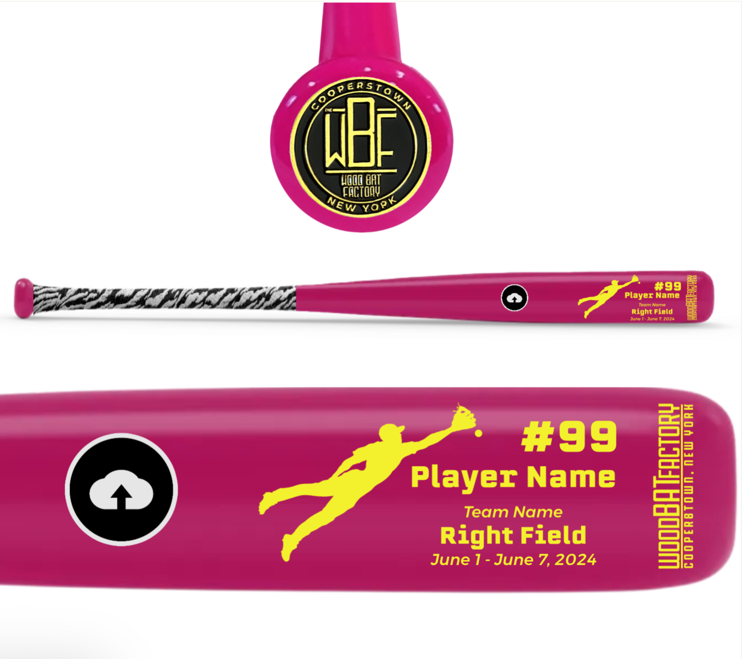 WBF Position Bat Upload Your Own The Wood Bat Factory