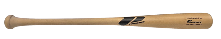 Phoenix 271HD Wood Bat | Maple | 30" Natural Handle / Clear Barrel