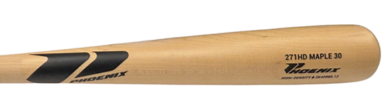 Phoenix 271HD Wood Bat | Maple | 30" Natural Handle / Clear Barrel