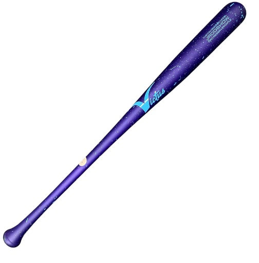 Victus JRODSHOW Pro Reserve Wood Baseball Bat | Maple | 33" Purple / Columbia Blue