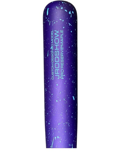 Victus JRODSHOW Pro Reserve Wood Baseball Bat | Maple | 33" Purple / Columbia Blue