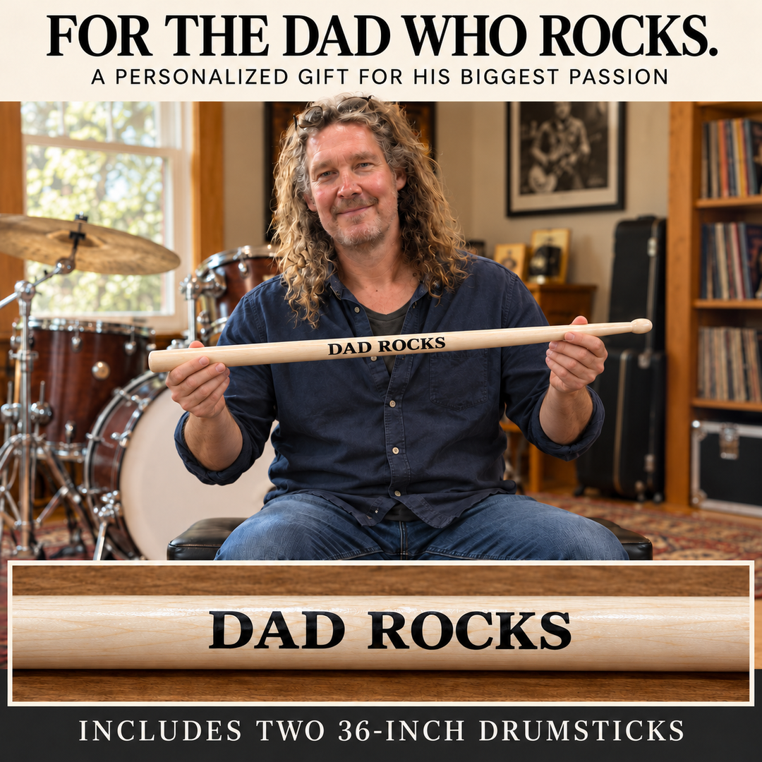 Personalized Giant Drumsticks – 36″ Solid Wood Pair
