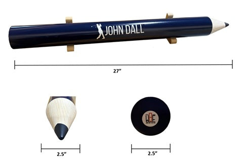 27" Round Solid Maple Golf Pencil