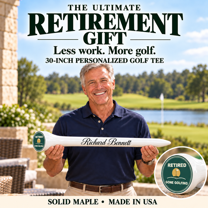 Personalized Giant Golf Tee | 4 Sizes, Made in USA