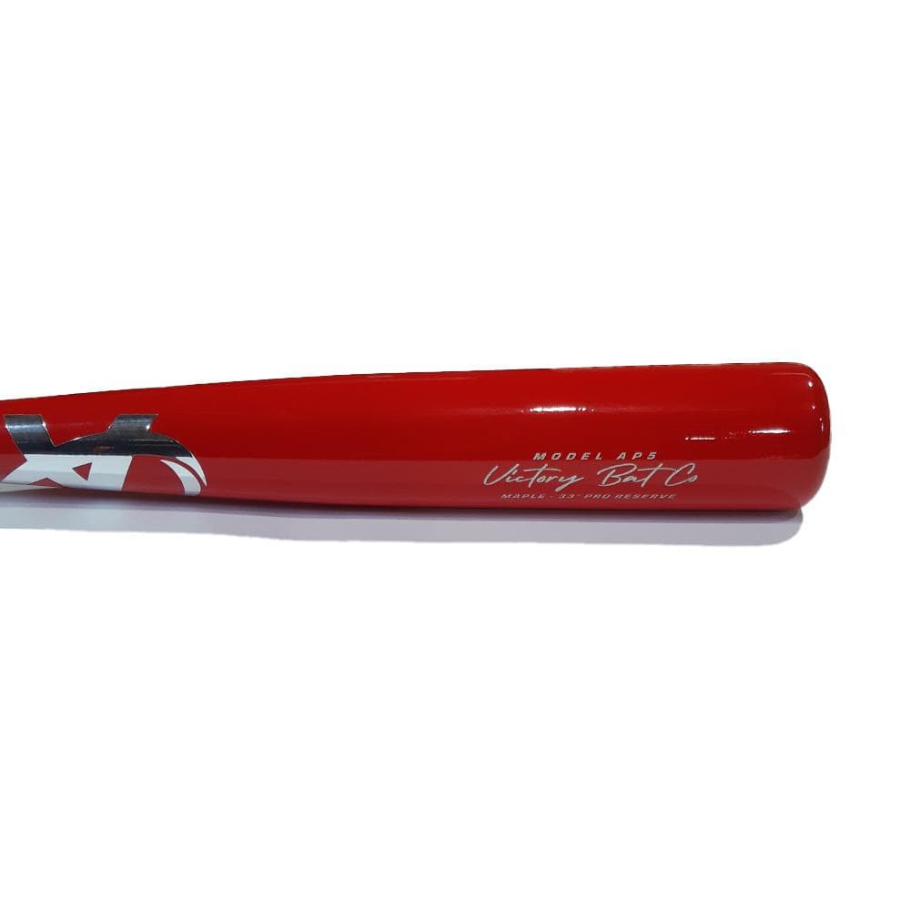 Victory Bat Co. Playing Bats White | Red | Silver / 33" (-3) Victory Model AP5 Wood Bat | Maple | 33" (-3) | White/Red/Silver