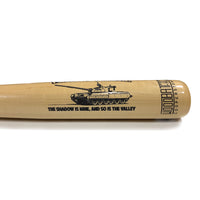 Thumbnail for Custom Engraved & Hand Painted Tank Curly Wood Trophy Bat