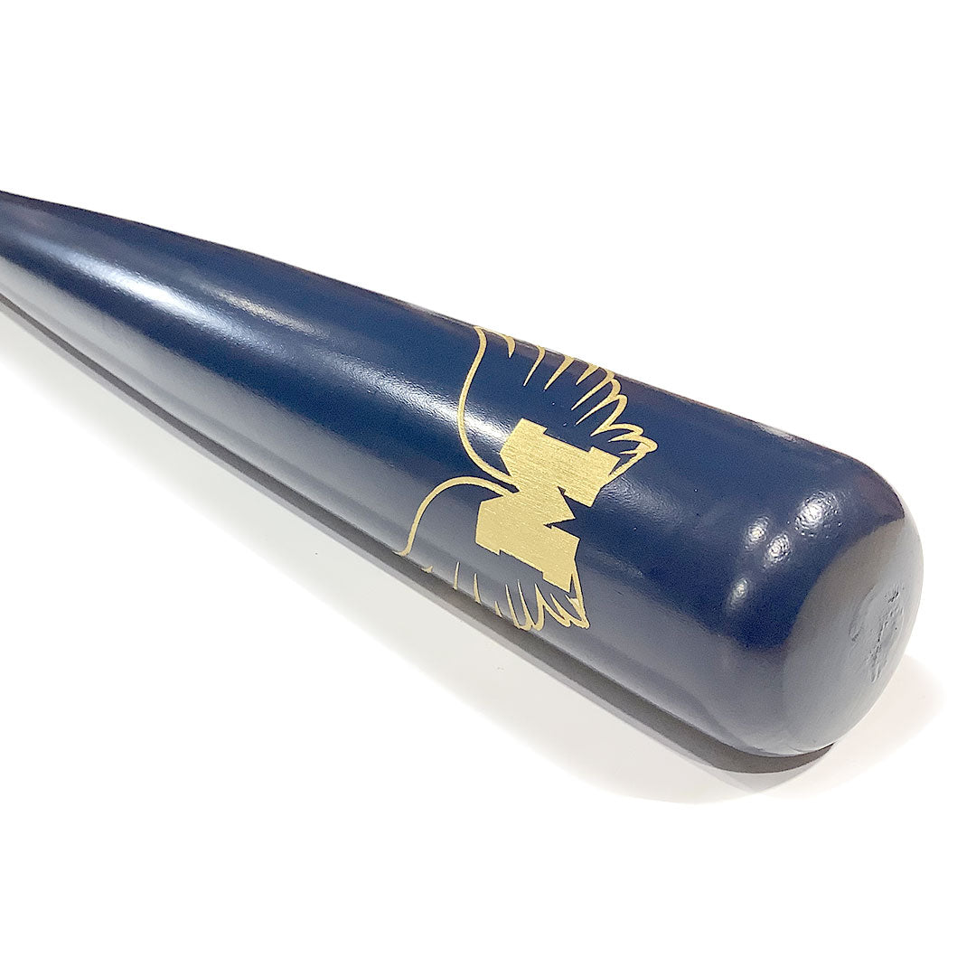 Custom Engraved & Hand Painted Wood Trophy Bat "M-Wings"