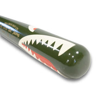 Thumbnail for Pillbox Youth Shark Green (Bare Handle) Wood Baseball Bat | Maple | 30