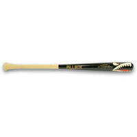 Thumbnail for Pillbox Youth Shark Black (Bare Handle) Wood Baseball Bat | Maple | 28
