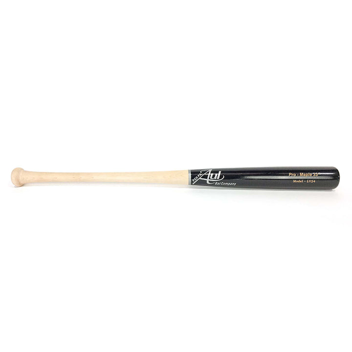 Aul Bat Co. Playing Bats Natural | Black | Silver / 33" / (-2) Aul Bat Co. Model LV24 Wood Baseball Bat | Maple