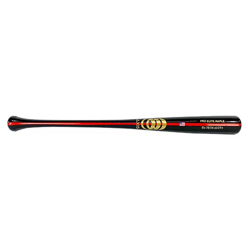 Axis Bats Playing Bats Black | Thin Red Line | Gold / 28" / (-5) Axis Model AX274 Pro Elite Wood Bat | Black | Thin Red Line | Gold | 28" (-5) | Maple