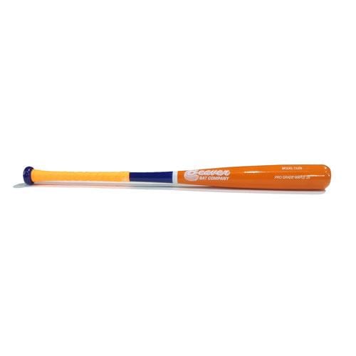 Playing Bats Blue | Orange / 29" (-7) CU26 Wood Bat | Maple | 29" (-7) | Blue/Orange