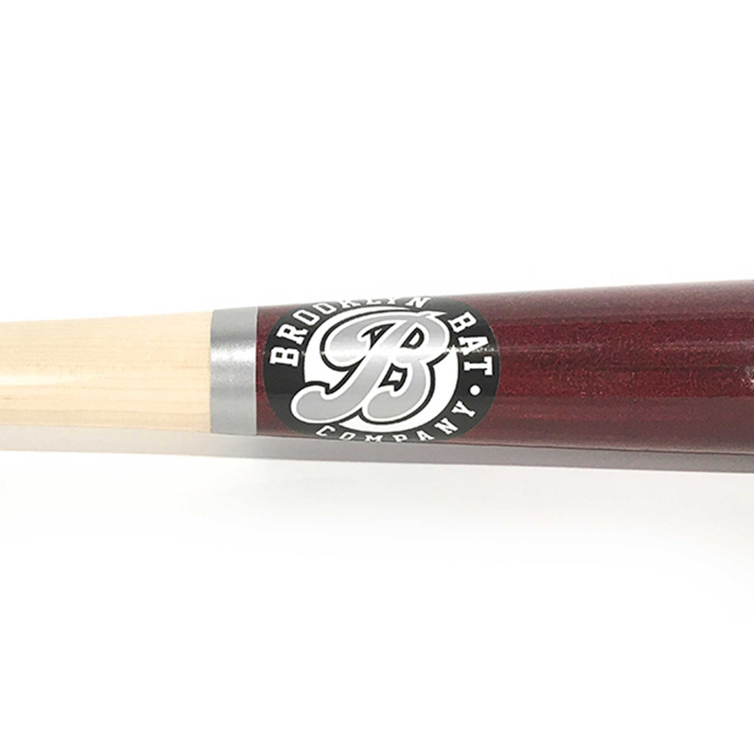 Brooklyn Bat Co. Playing Bats Natural | Maroon | Silver / 32" / (-1) Brooklyn Bat Co. Model 159 Wood Baseball Bat | 32" (-1) | Maple