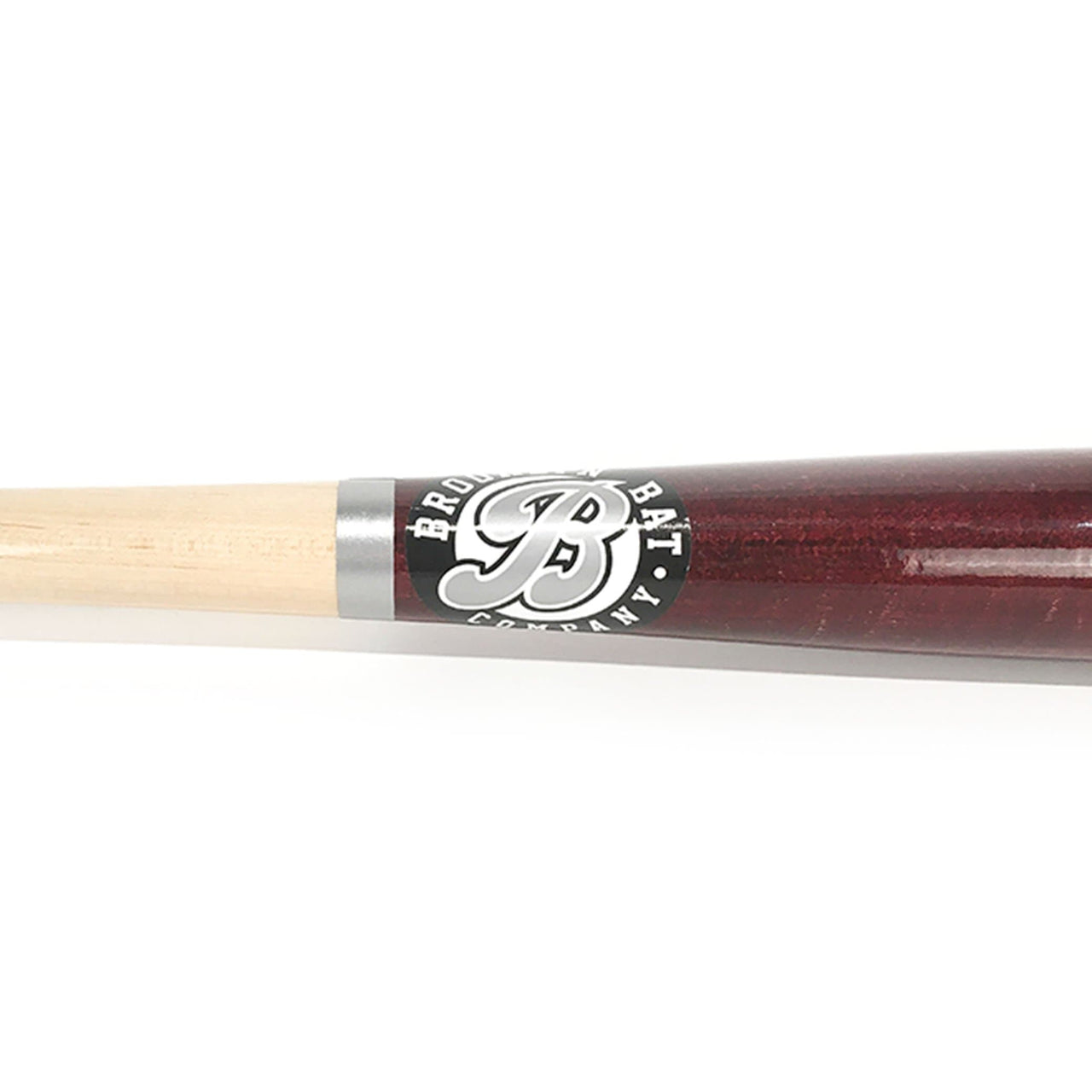 Brooklyn Bat Co. Playing Bats Natural | Maroon | Silver / 34" / (-2) Brooklyn Bat Co. Model 271 Wood Baseball Bat | 34" (-2) | Maple
