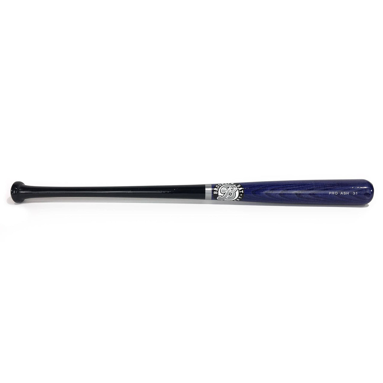Brooklyn Bat Co. Playing Bats Black | Blue | Silver / 31" / (-7) Brooklyn Bat Co. Pro Ash Wood Baseball Bat | 31" (-7) | Ash