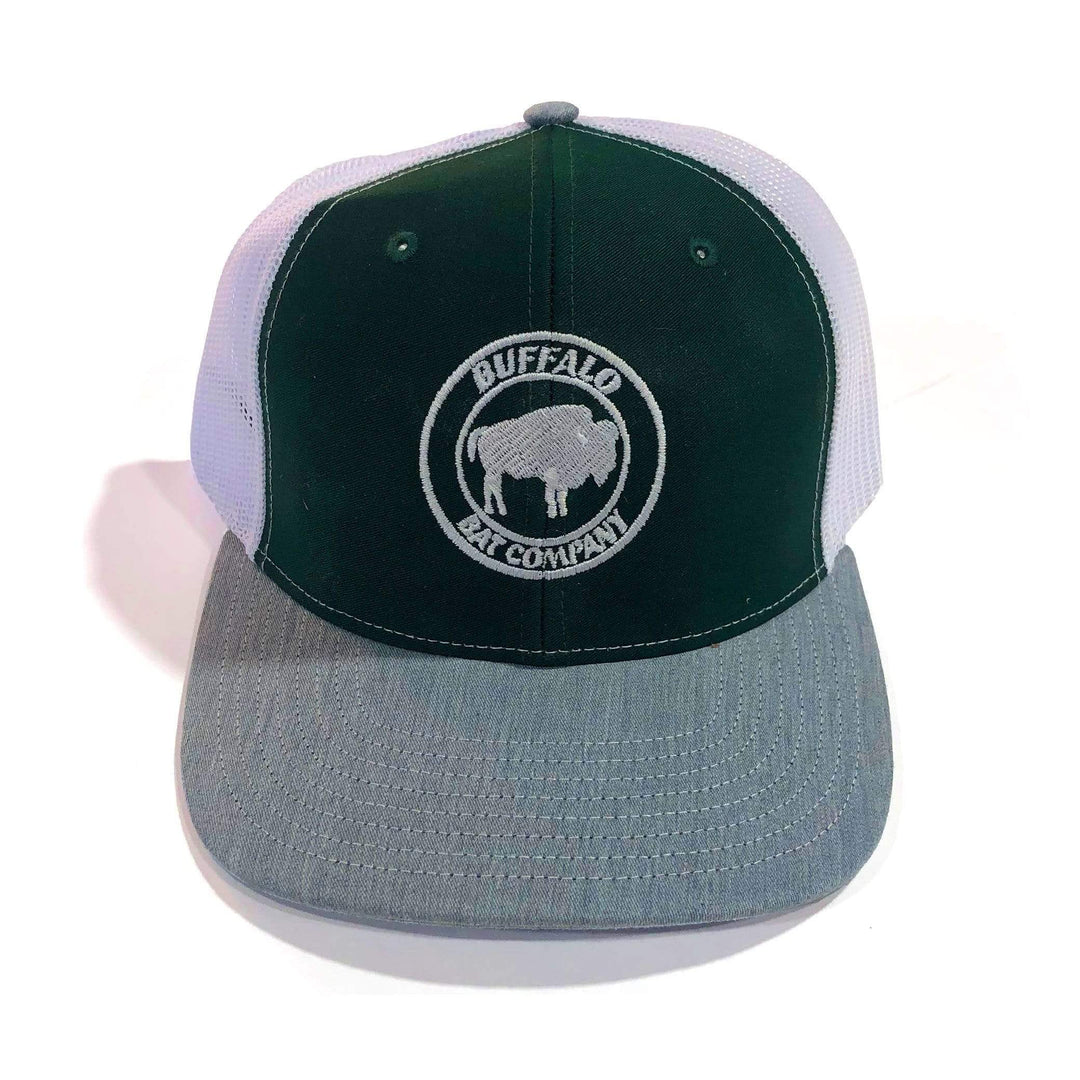 Buffalo Bat Co Apparel Green | White | Grey Buffalo Bat Co. Trucker Hat