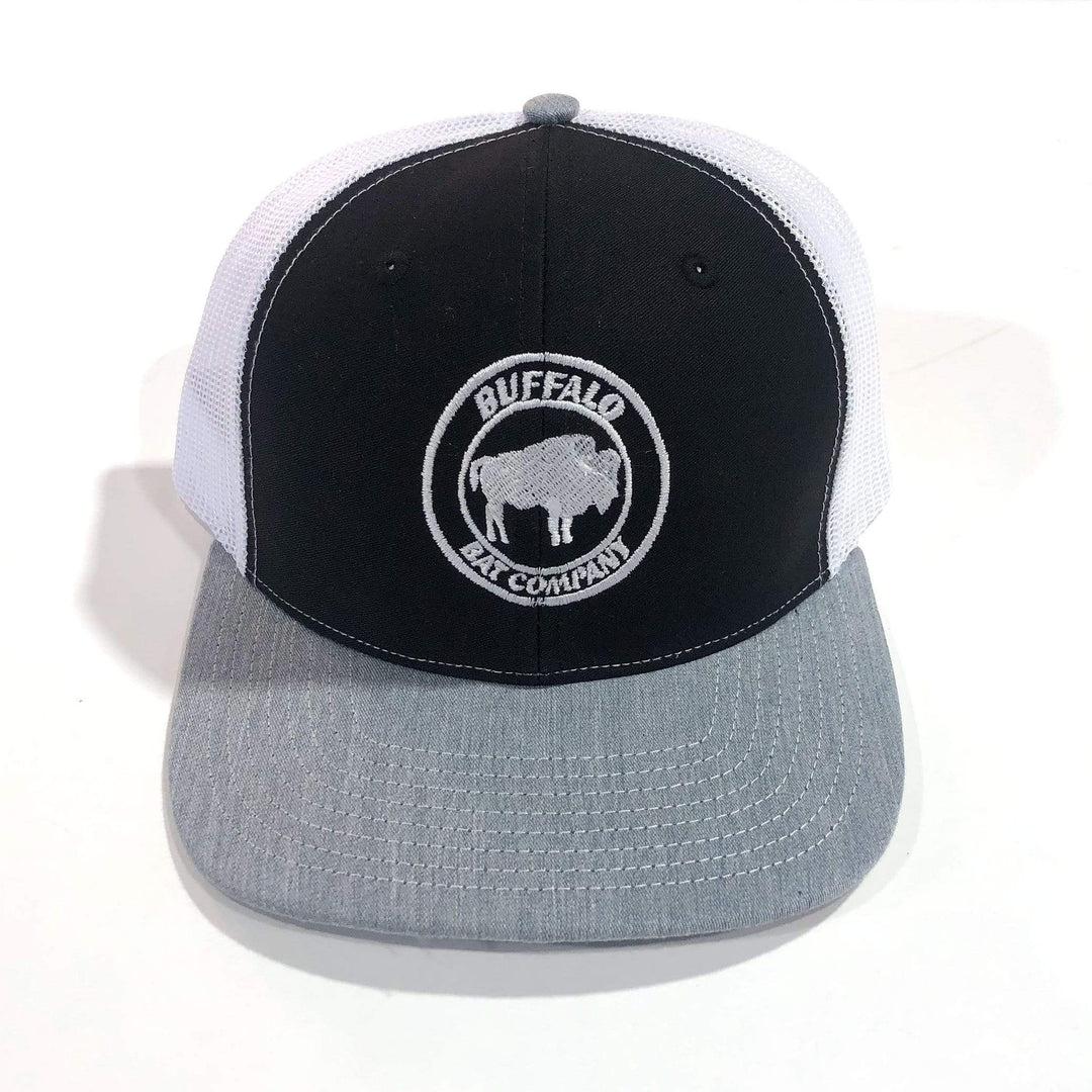 Buffalo Bat Co Apparel Black | White | Grey Buffalo Bat Co. Trucker Hat
