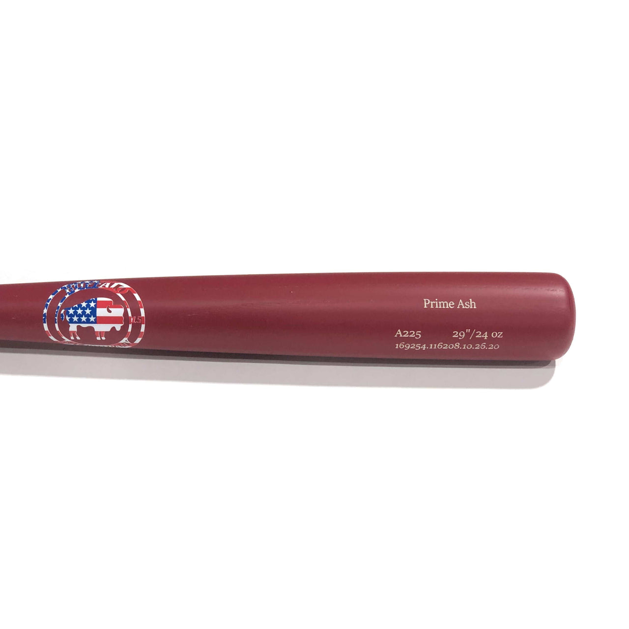 Buffalo Bat Co Playing Bats Matte Red | USA - with Lizard Skins Grip / 30" / (-5) Buffalo Bat Co. Model A225 Wood Bat | 30" (-5) | Matte Red | USA w/ Grip | Ash