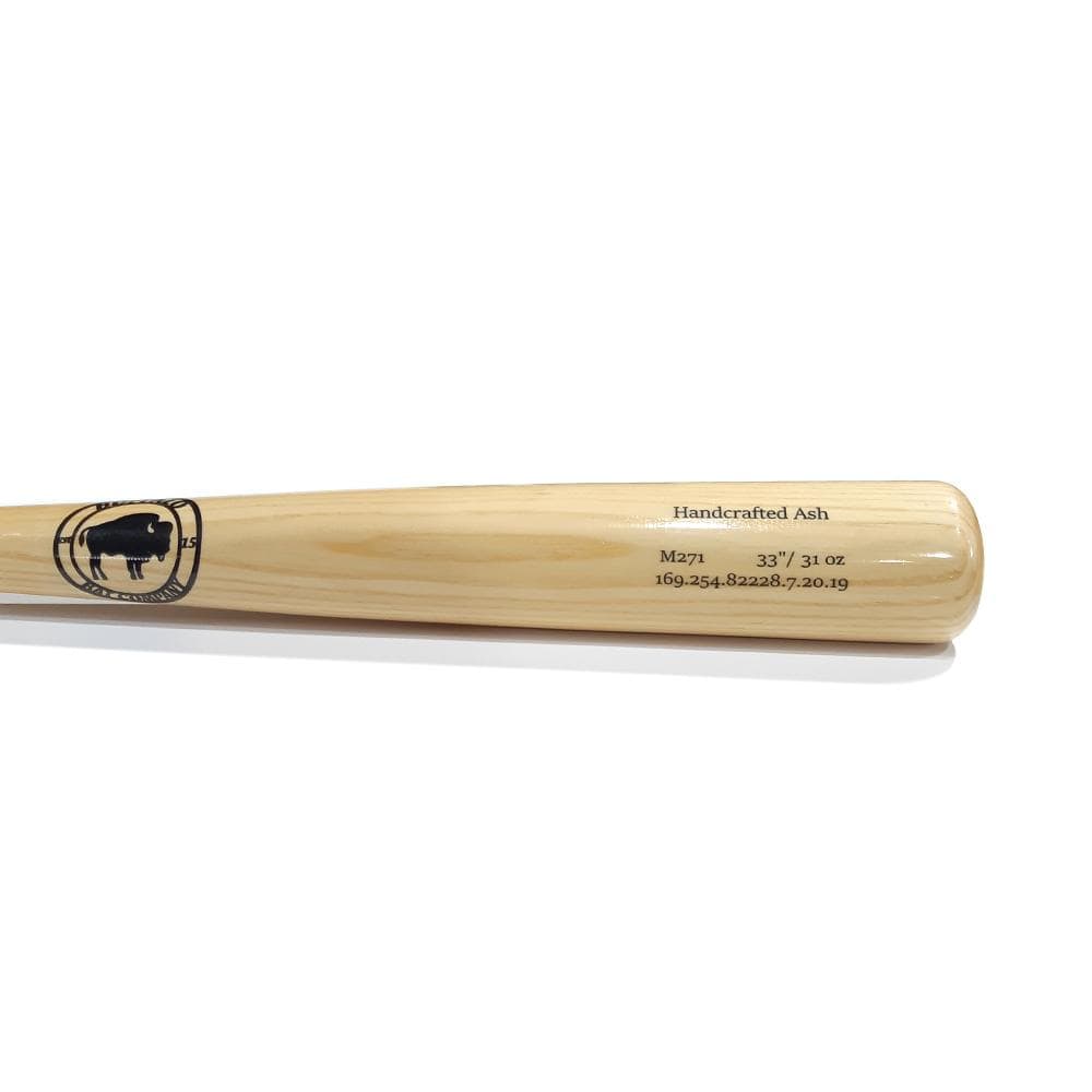 Playing Bats Buffalo Bat Co Buffalo Bat Co. Model M271 Wood Baseball Bat | Ash