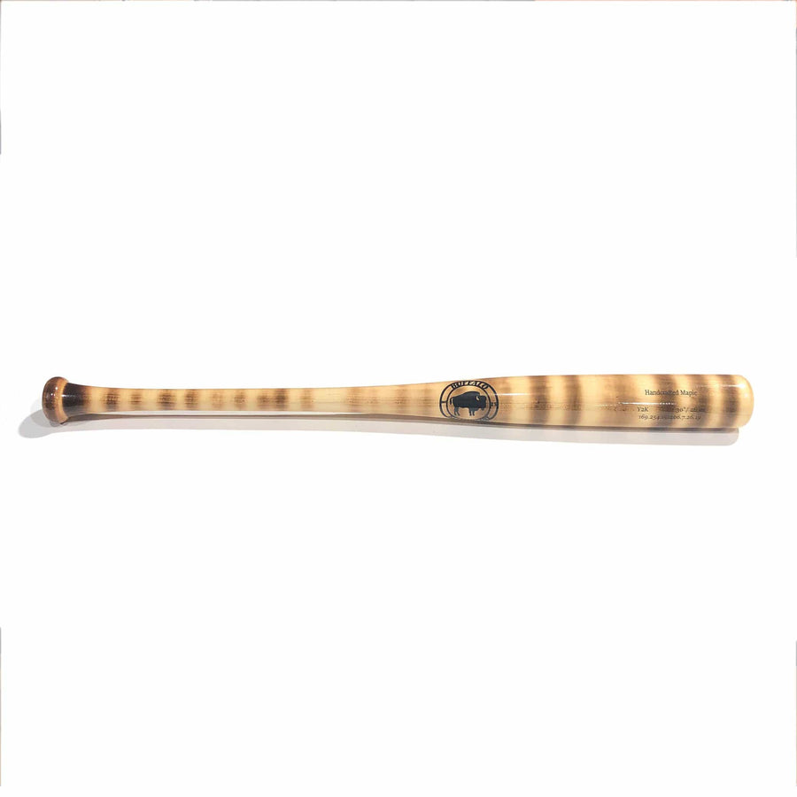 Buffalo Bat Co Playing Bats Burnt Stripe | Black / 30" / (-4) Buffalo Bat Co. Model Y2K Wood Baseball Bat | Ash