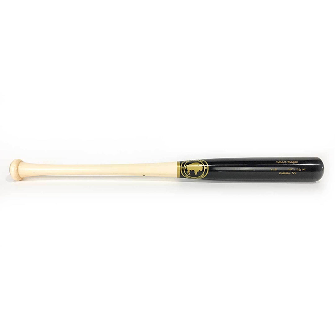 Buffalo Bat Co Playing Bats Natural | Black | Gold / 28" / (-5) Buffalo Bat Co. Model Y2K Wood Baseball Bat | 28" (-5) | Maple