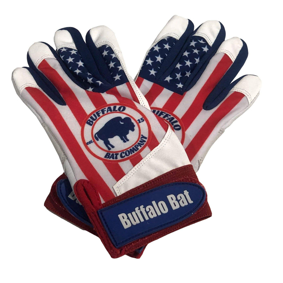Buffalo Bat Co Batting Gloves Youth Small / USA Buffalo Bat Co. Youth Batting Glove