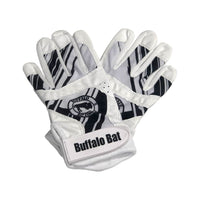 Thumbnail for Buffalo Bat Co Batting Gloves Youth Small / Black & White Buffalo Bat Co. Youth Batting Glove
