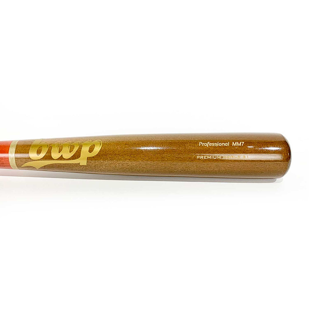 BWP Bats Playing Bats Walnut | Light Brown | Gold / 31" / (-3) BWP Bats Model MM7 Wood Baseball Bat | 31" (-3) | Maple