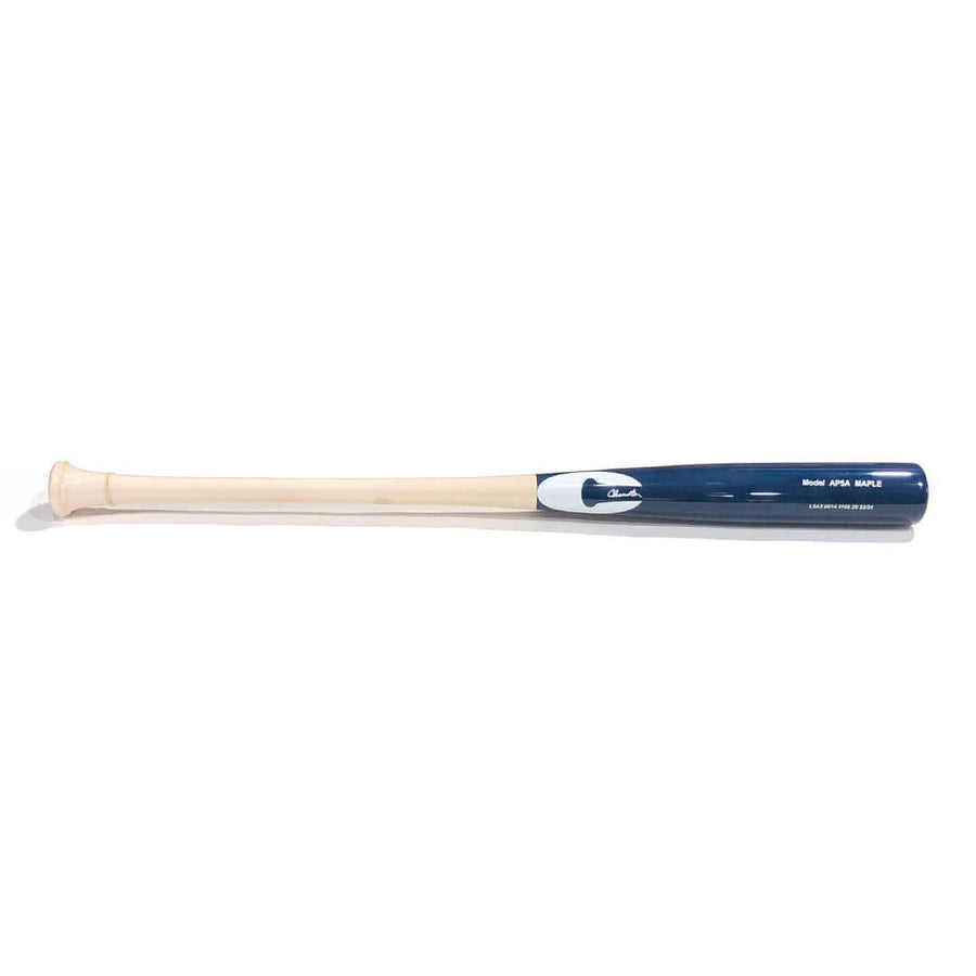 Chandler Bats Playing Bats White | Navy | White / 33" / (-2) Chandler Bats Model AP5A Wood Bat | 33" (-2) | White/Navy/White | Maple