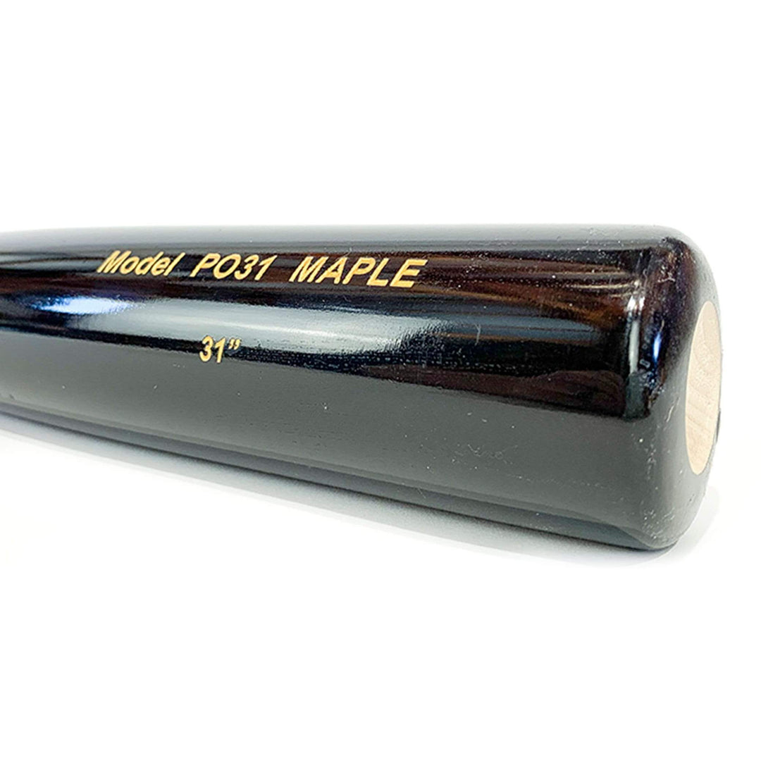 Chandler Bats Playing Bats Natural | Black | Gold / 31" / (-7) Chandler Bats PO31 Wood Baseball Bat | 31" (-7)  |  Maple