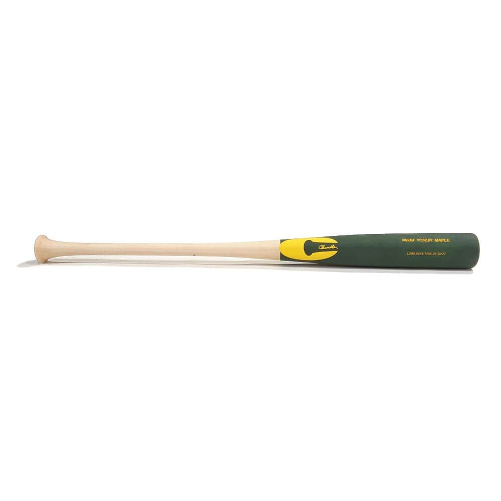 The Wood Bat Factory Natural | Green | Yellow / 30" (-3) Chandler YC52JR Youth Wood Bat | Maple | 30" (-3) | Natural/Green/Yellow
